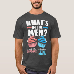 Cupcake oder Muffin Baby Shower Gender Reveal Part T-Shirt