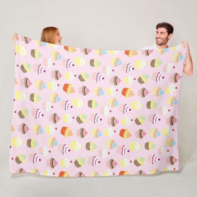 Cupcake Party Fleece Blanket (Beispiel)