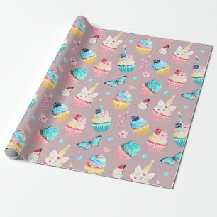 Cupcake Party Geschenkpapier
