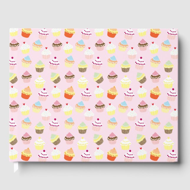Cupcake Party Guestbook Gästebuch (Vorderseite)