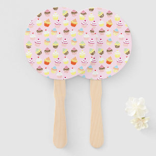 Cupcake Party Hand Fans Fächer