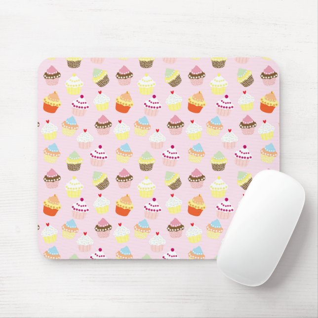 Cupcake Party Mousepad (Mit Mouse)
