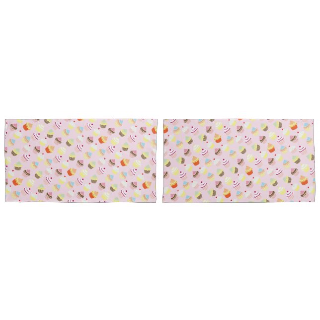 Cupcake Party Pillowcases Kissenbezug (Vorderseite-Set)