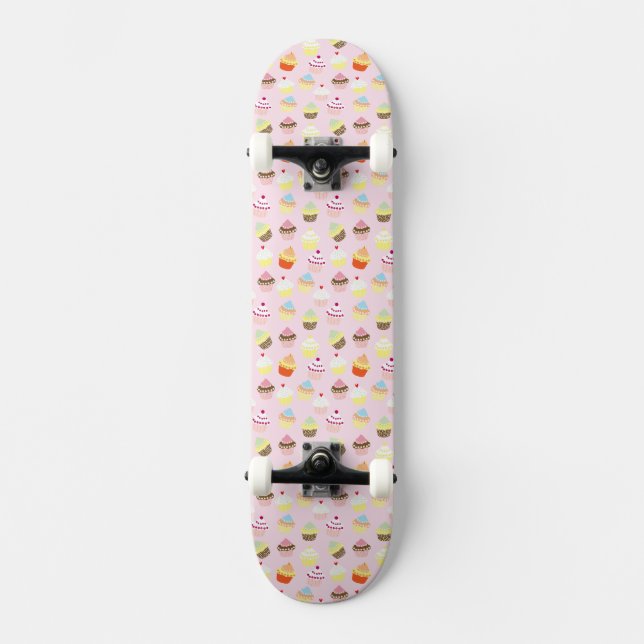 Cupcake Party Skateboard (Vorderseite)