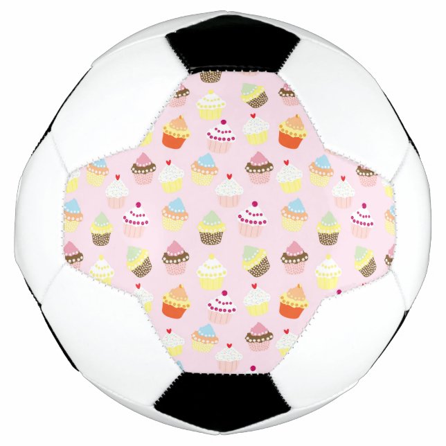 Cupcake Party Soccer Ball (Vorderseite)