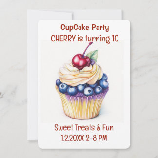 Cupcake Party Süße Leckereien Einladung