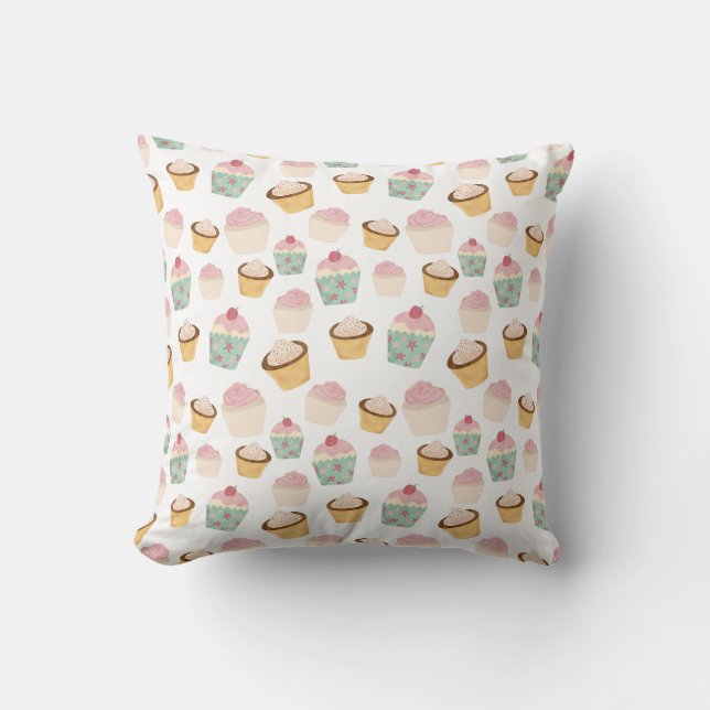 Cupcake Pattern Kissen (Vorderseite)