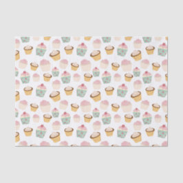 Cupcake Pattern Seidenpapier