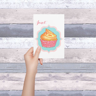 Cupcake Personalisiert Friendship Card Dankeskarte
