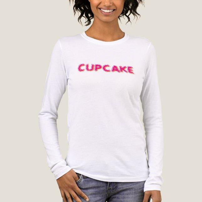 Cupcake Personalisierte Ehefrau Freundin Spitzname Tri-Blend Shirt (Vorderseite)