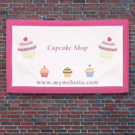 Cupcake Pink Banner