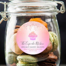 Cupcake Pink Rose Glitzer Bäckerei Rainbow Ombre