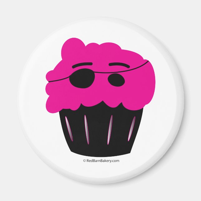 Cupcake Pirate Magnet (Vorne)