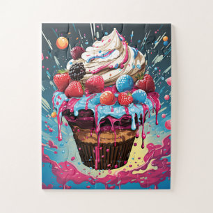 Cupcake Pop Art Extravaganza Puzzle