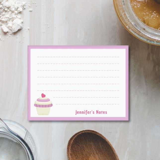Cupcake Post-it Klebezettel (Cupcake Post-it Notes)