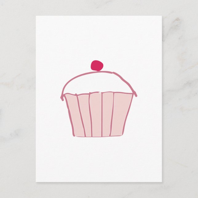 Cupcake Postkarte (Vorderseite)