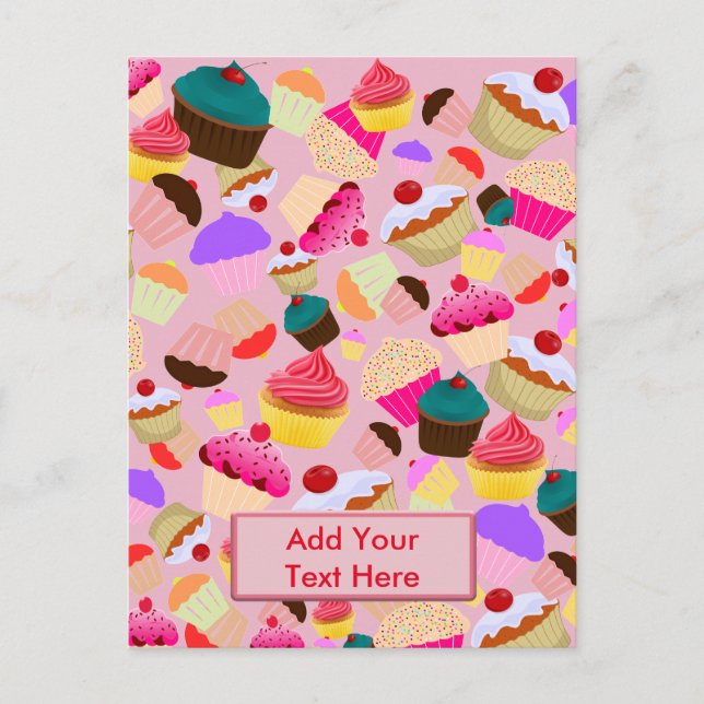 Cupcake Postkarte (Vorderseite)