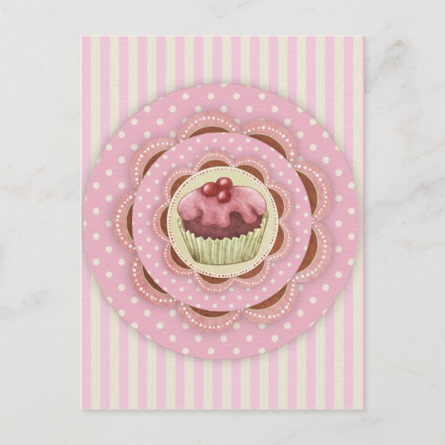 Cupcake Postkarte (Vorderseite)