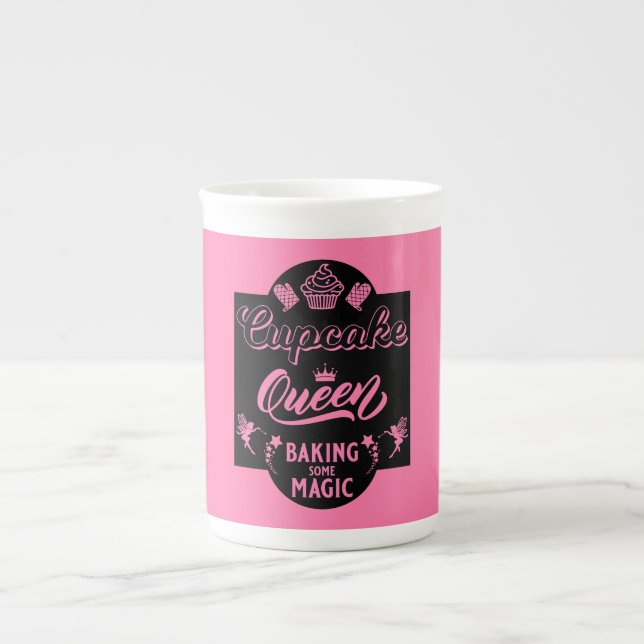Cupcake Queen Prozellantasse (Vorderseite)