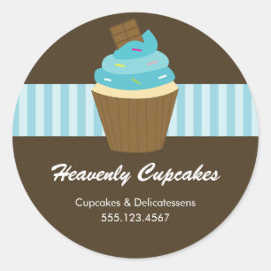 Cupcake Round Aufkleber