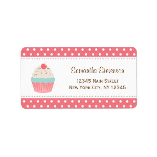 Cupcake Rücksendeadressen-Aufkleber Adressaufkleber