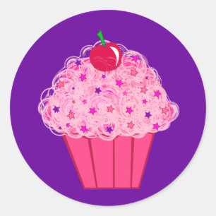 Cupcake Runder Aufkleber