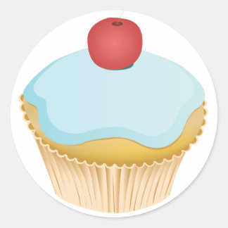 Cupcake Runder Aufkleber