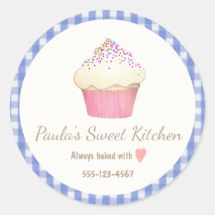 Cupcake Runder Aufkleber