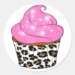 Cupcake Runder Aufkleber