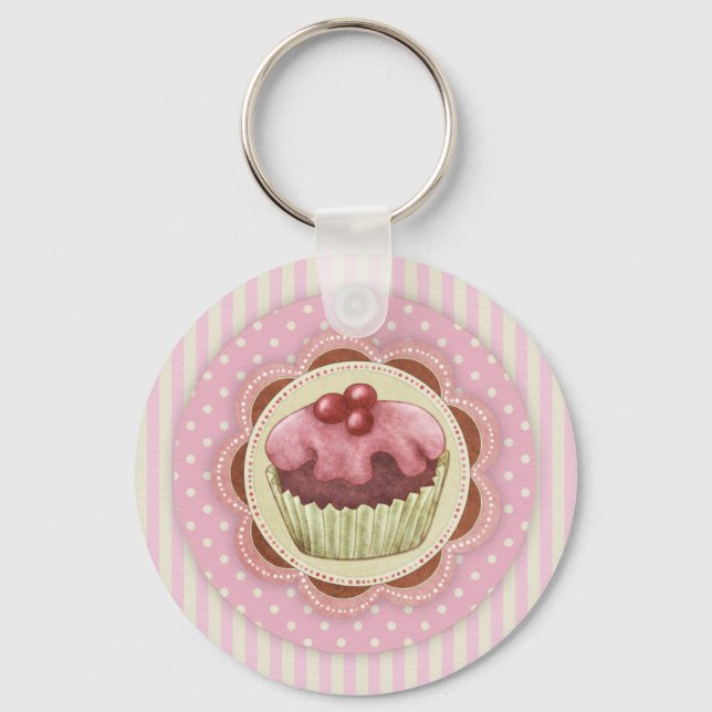 Cupcake-Schlüsselanhänger Schlüsselanhänger (Vorderseite)