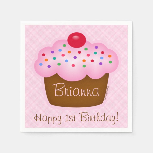 Cupcake Serviette (Vorderseite)