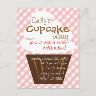 Cupcake Shaping up nett Einladung
