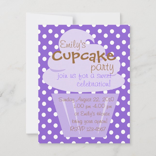 Cupcake Shaping up nett Einladung (Vorderseite)