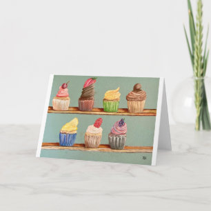 Cupcake Shelfie Note Card