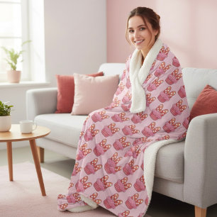 Cupcake Sherpa Decke Sherpadecke