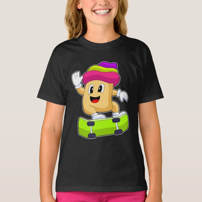 Cupcake Skater Skateboard T-Shirt (Vorderseite)