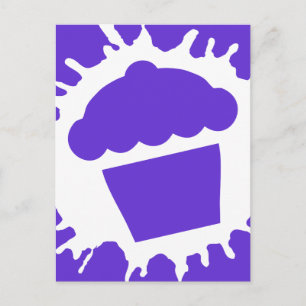 Cupcake-Splat Postkarte
