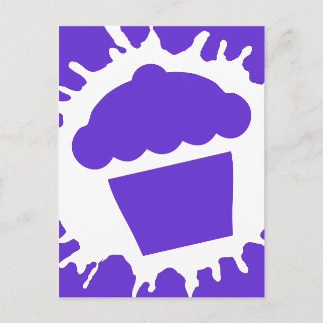 Cupcake-Splat Postkarte (Vorderseite)