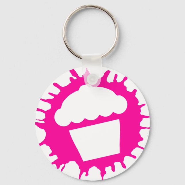 Cupcake-Splat Schlüsselanhänger (Vorderseite)