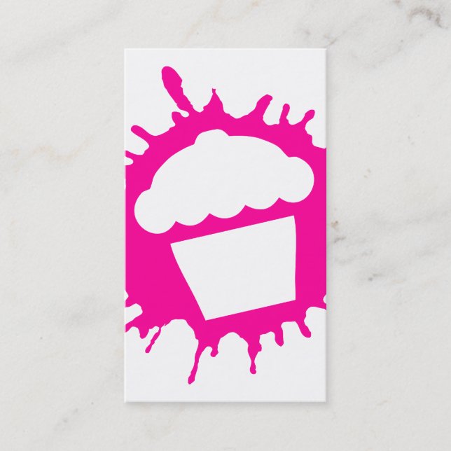 Cupcake-Splat Visitenkarte (Vorderseite)