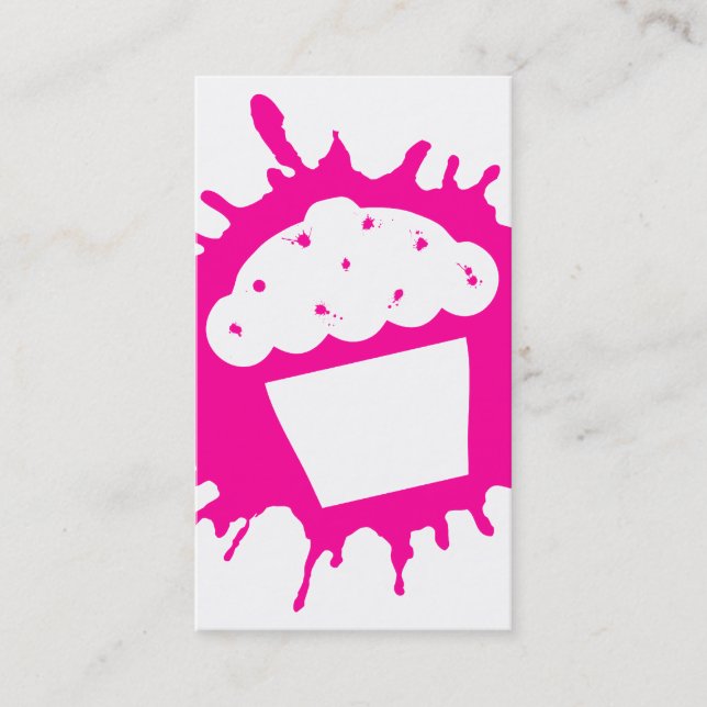 Cupcake-Splat Visitenkarte (Vorderseite)