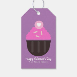 Cupcake Sprinkles Bäckerei Happy Valentines Day Geschenkanhänger