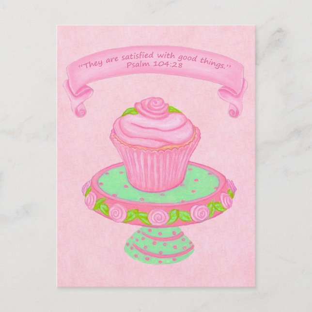 Cupcake Stand ~ Skripte 2 Postkarte (Vorderseite)