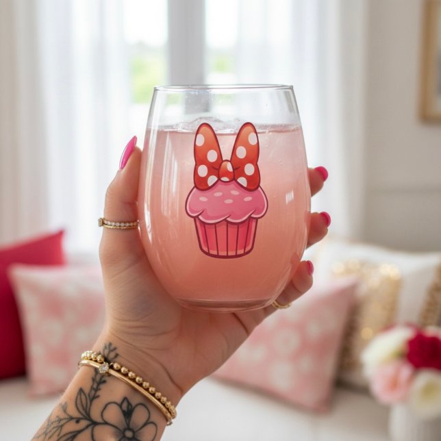 Cupcake Stemless Wine Glass Weinglas Ohne Stiel (Von Creator hochgeladen)