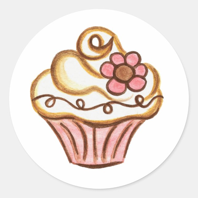 Cupcake Sticker (Vorderseite)