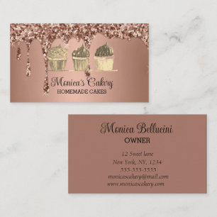 Cupcake Süße Kuchen Bäckerei Häusliche Bäckerei  Visitenkarte
