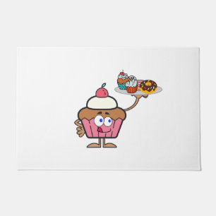 Cupcake Süßigkeiten Ihr Tag Fußmatte
