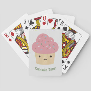 Cupcake Time! Niedlich Pink Cupcake Spielkarten