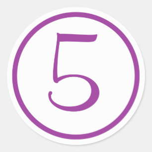 Cupcake Topper Aufkleber mit Anzahl