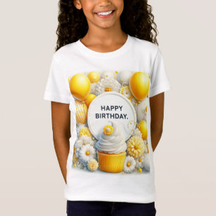 Cupcake- und Ballon-Geburtstags-T-Shirt  T-Shirt